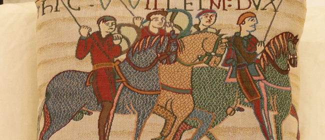 Tapestry Cushion – Bayeux Cavalry