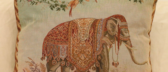 Tapestry Cushion – Elephant
