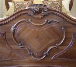 Louis-XV-Style-Antique-Bed-in-Walnut-WK145