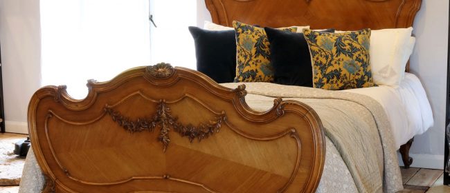 Louis XV Walnut Antique Bed WK150
