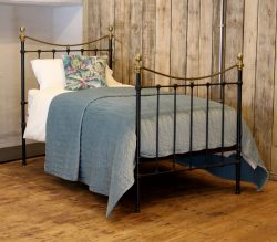 Black-Curved-Top-Rail-Single-Antique-Bed-MS45