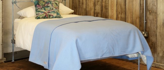 Blue Verdigris Platform Style Victorian Antique Single Bed MS46