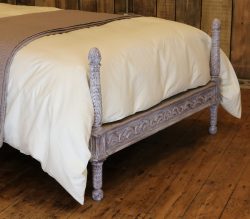 Upholstered-Antique-Painted-Bedstead-WS14