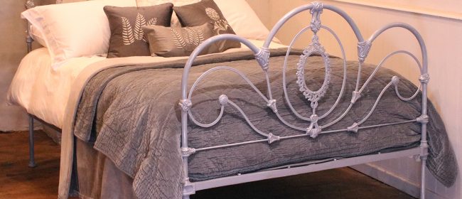 Silver Cast Iron Double Antique Bed MD109